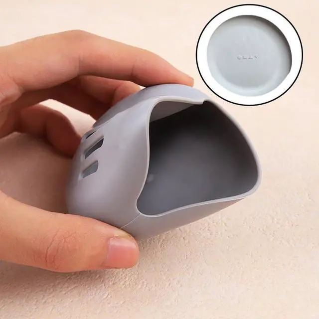 Alt view image 3 of 7 - 6 Pack Powder Puff Travel Case Portable Triangle Powder Puff Holder Silicone Makeup Sponge Protective Container for Beauty Makeup Blenders Sponge Foundation Powder 3 Inch Blending Puffs