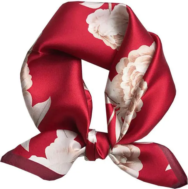 Main image of Saiusloa Neck Scarf For Womens Silky Head Scarves Hair Bandanas Square Scarf Fashion Accessories lightweight