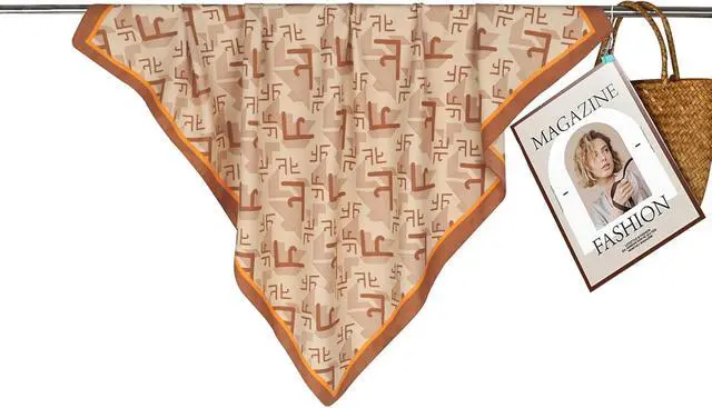 Alt view image 6 of 7 - EXTREE Women's 35 inch Fashion Headscarf Silk Satin Scarf for Hair Wrapping at Night Bandana Square Scarf for Sleeping