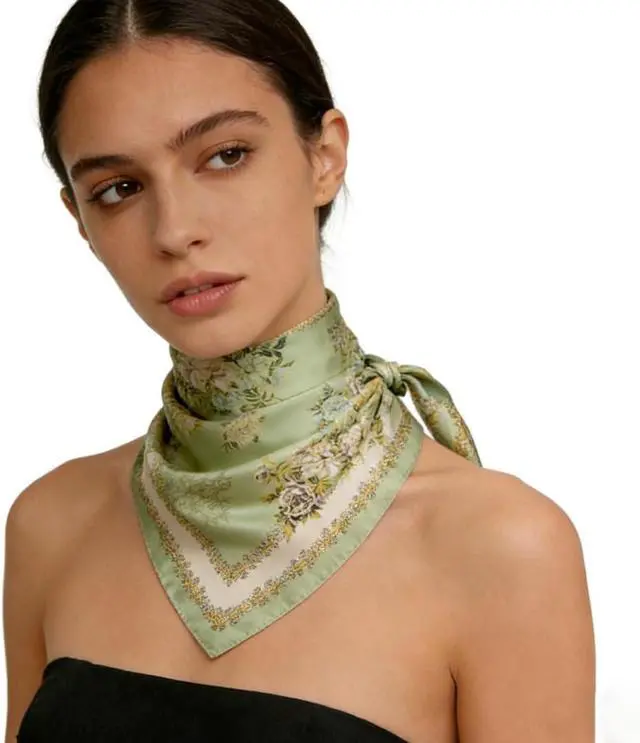 Alt view image 5 of 7 - SmilerSmile 27.5" Silk Like Head Scarf For Women