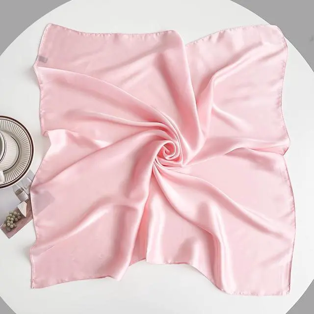 Alt view image 3 of 7 - Satin Scarf 27.5 inch Square Scarf Neck Hair Handkerchief Bandanas Headscarfs for Women Men Costume Accessory