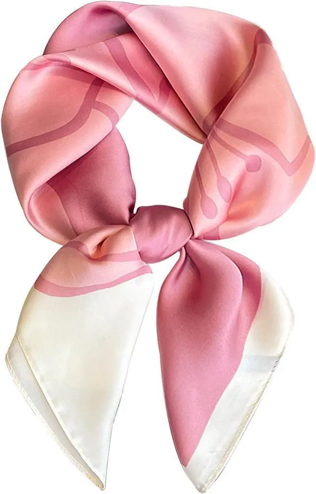 Main image of Hioyiwse Satin Bandanas Head Scarf For Women Hair Scarves Accessories Lightweight Fashion Wrap Neck Silk Sleeping Headscarf