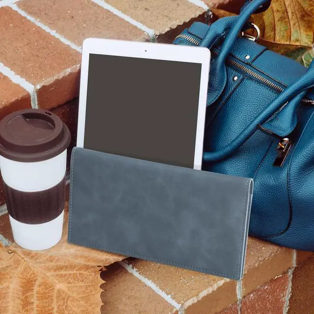 Alt view image 7 of 7 - CoBak Checkbook Cover for Women & Men - PU Leather Case with RFID Blocking | Classic Design Check Book Holder for Personal and Business