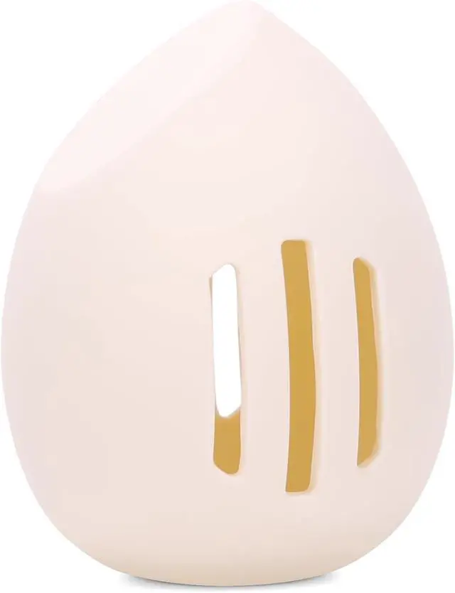 Main image of Makeup Sponge Holder, Cosmetic Travel Cases, Egg-shaped makeup blender Storage, Durable Silicone Organizer for Wet or Dry Makeup Sponges, Space-Saving, Easy to Clean (white)