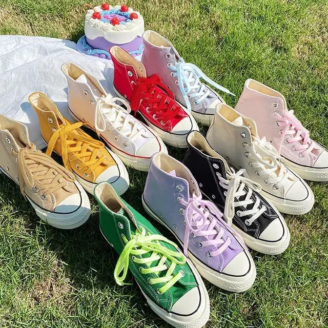 Alt view image 4 of 7 - 2 Pairs Flat Shoe Laces for Sneakers 5/16" Wide Shoelaces for Athletic Running Shoes Boot Strings
