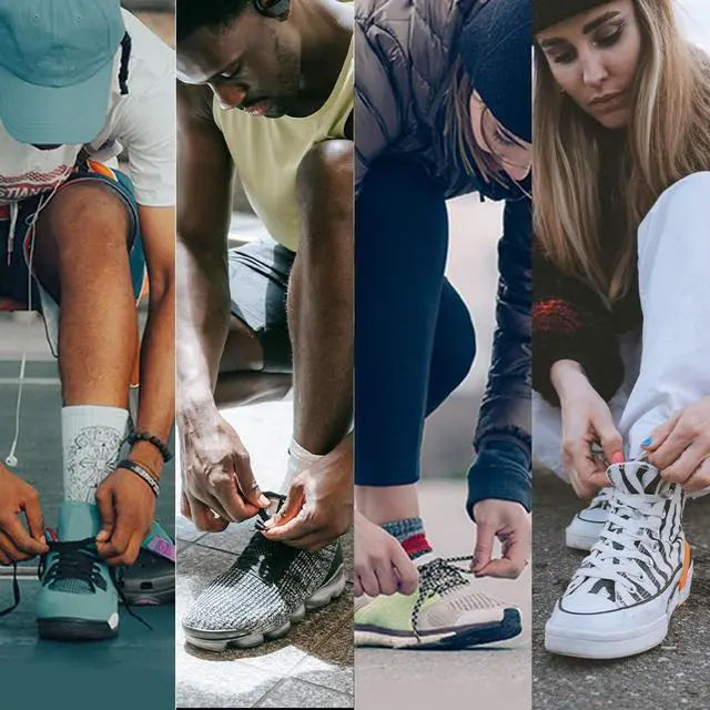 Alt view image 6 of 7 - 2 Pairs Flat Shoe Laces for Sneakers 5/16" Wide Shoelaces for Athletic Running Shoes Boot Strings
