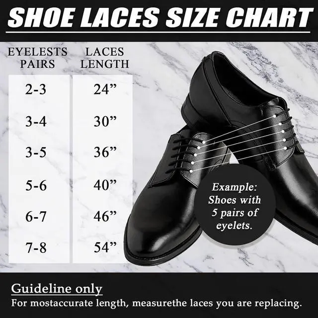 Alt view image 4 of 6 - 2 Pairs Waxed Oxford Shoelaces for Dress Shoes, 2.5mm Round Replacement Shoe Laces for Business Shoes, 90cm/35.4"