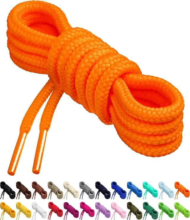 Main image of Birch Round Shoelaces for Sneakers, 27 Vibrant Colors, 4 Different Lengths, 1 Pair (2 Laces) - Polyester Blend