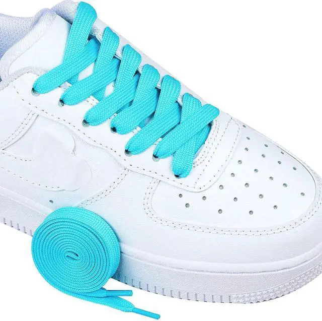 Alt view image 2 of 7 - Olukssck 2/5" Flat Shoe Laces for Sneakers 29 Colors Shoelaces in 28" - 72"