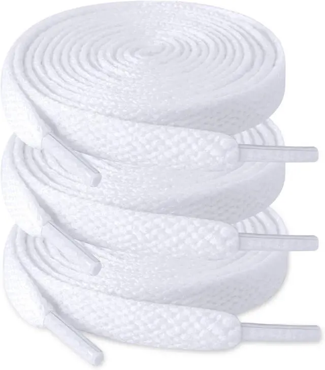 Main image of ZHENTOR 3 Pair Flat Shoe Laces for Sneakers, Shoelaces for Sneakers Athletic Running Shoes Boot Strings