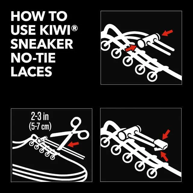 Alt view image 5 of 7 - KIWI Sneaker No-Tie Shoe Laces