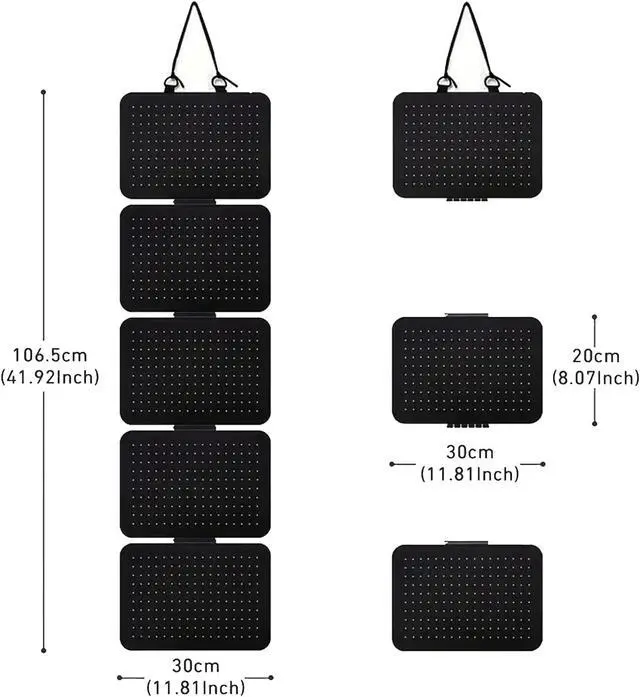 Alt view image 2 of 5 - Hanging Enamel Pin Panels Display Pages with 5 Loose-leaf Board Pieces, Hanging Brooch Pin Organizer, Removable Badge Collection Display Holder (Pins Not Included)