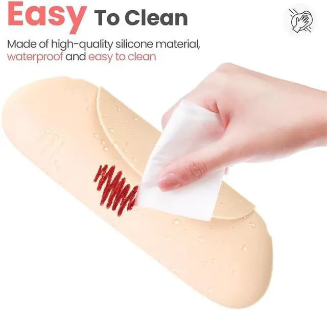 Alt view image 6 of 7 - Travel Makeup Brush Holder Portable Make Up Brush Organizer Cosmetic Travel Case, Silicone Waterproof Makeup Brush Bag, Makeup Sponge Holder