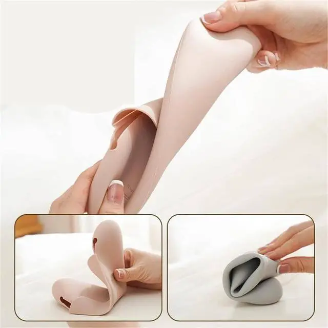 Alt view image 7 of 7 - Travel Makeup Brush Holder Portable Make Up Brush Organizer Cosmetic Travel Case, Silicone Waterproof Makeup Brush Bag, Makeup Sponge Holder