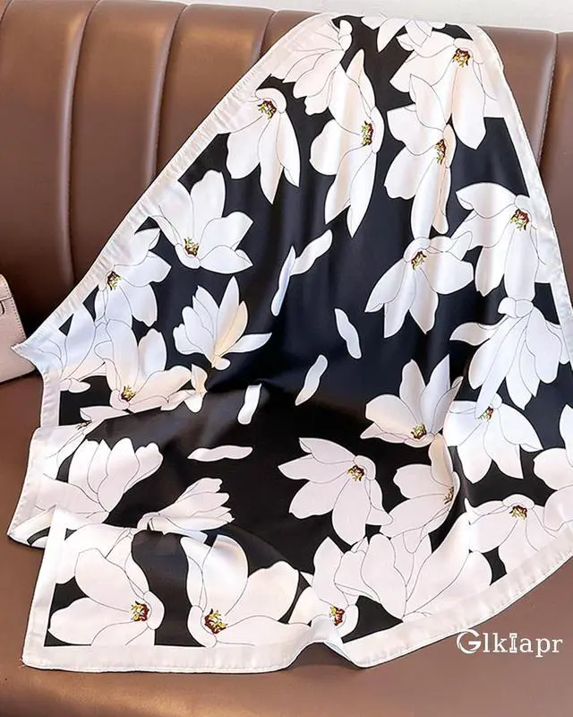 Alt view image 5 of 6 - Satin Bandana Headscarf for Women Silky Hair Scarves for Fashion Lightweight