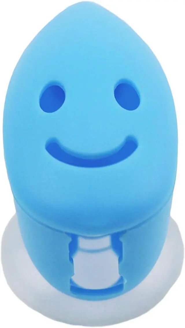Alt view image 2 of 7 - EIKS 4 Set Travel Toothbrush Head Cover Cap with Suction Cup | Portable Protective Covers, Color-coded, For Bathroom Wall Mirror Mounting