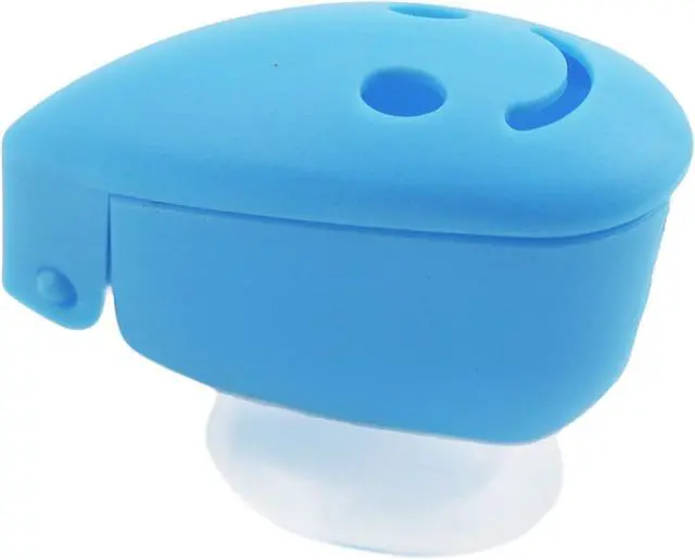 Alt view image 3 of 7 - EIKS 4 Set Travel Toothbrush Head Cover Cap with Suction Cup | Portable Protective Covers, Color-coded, For Bathroom Wall Mirror Mounting