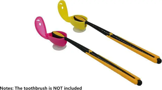 Alt view image 6 of 7 - EIKS 4 Set Travel Toothbrush Head Cover Cap with Suction Cup | Portable Protective Covers, Color-coded, For Bathroom Wall Mirror Mounting
