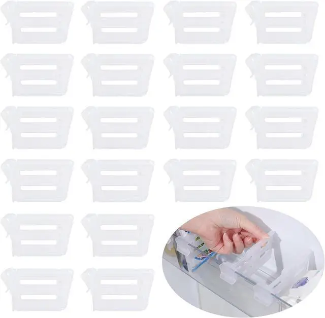 Main image of 20 Pack Refrigerator Door Shelf Dividers Organizer Adjustable Separators for Home Kitchen Office Supplie