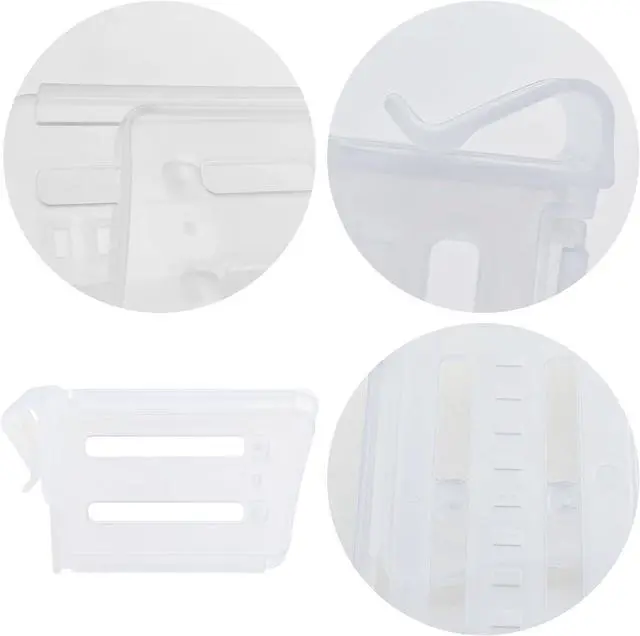 Alt view image 3 of 7 - 20 Pack Refrigerator Door Shelf Dividers Organizer Adjustable Separators for Home Kitchen Office Supplie