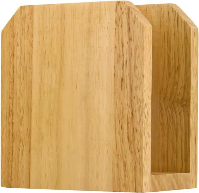 Main image of Farmhouse Napkin Holder, Solid Rubberwood Vertical Stand, Sturdy Kitchen & Dining Table Organizer, Holds Standard Paper Napkins, Rustic Home Decor, 5.5"L x 2.6"W x 5.5"H