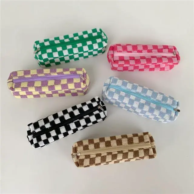 Alt view image 6 of 7 - Pencil Case Pen Case Office College School Storage Bag Pouch Holder Box Organizer Makeup Pouch Cosmetic Bag Aesthetic Cute Pencil Case for Girls Boys Kids (Pink)