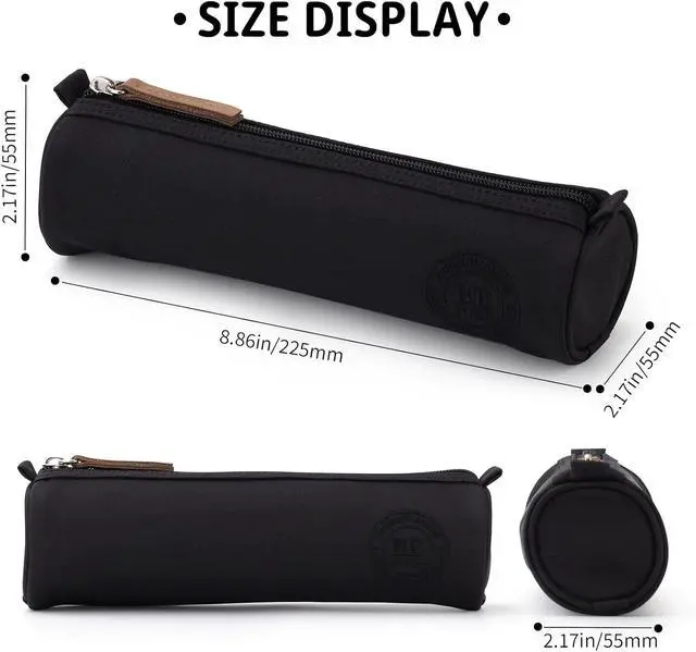 Alt view image 4 of 6 - EASTHILL Small Pencil Case Pencil Pouch Stationery Pen Bag Office Supplies for Girls Women-Black
