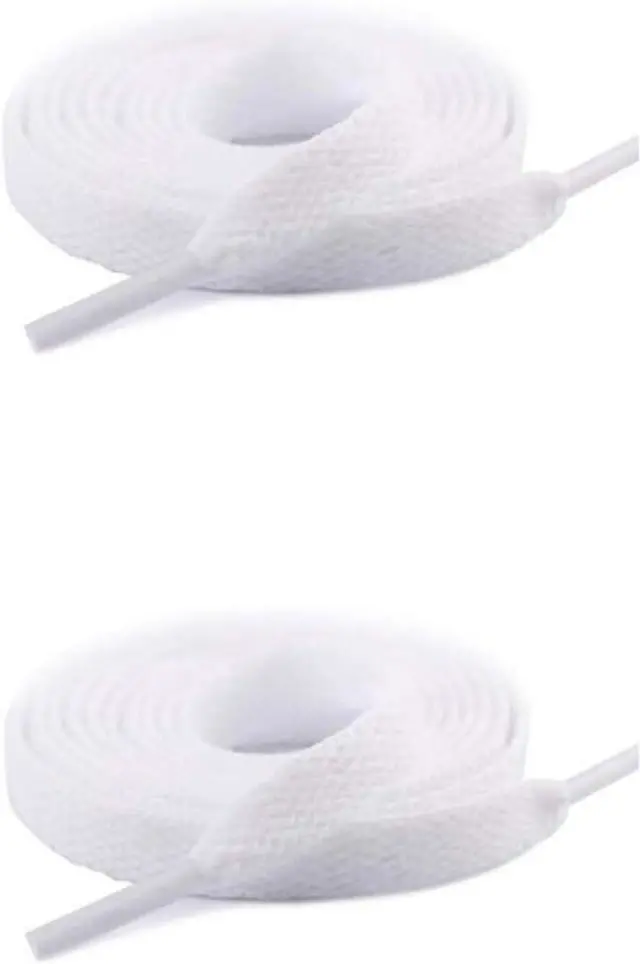 Main image of 1 Pair Shoelaces Shoe Strings for Kids and Adults (47 Inch, White)
