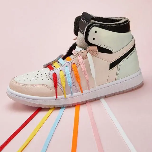 Alt view image 6 of 6 - 2 Pairs Flat Shoe laces Colorful Shoelaces for Sneakers Athletic Running Shoes Boot Strings 5/16" Wide