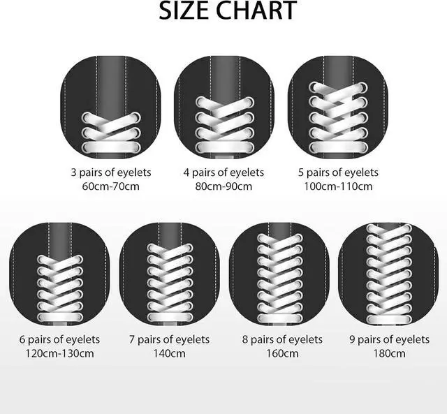 Alt view image 4 of 7 - 2 Pairs Flat Shoe Laces, Athletic Shoe Laces for Sneakers Skate Shoes Boots and Sport Shoes