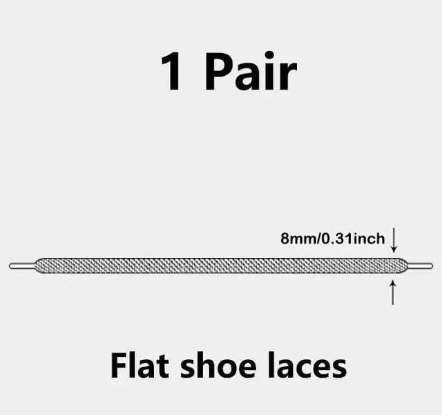 Alt view image 3 of 7 - 1/2 Pair Flat Shoe Laces for Sneakers, Shoelaces for Boot, Athletic Shoestrings