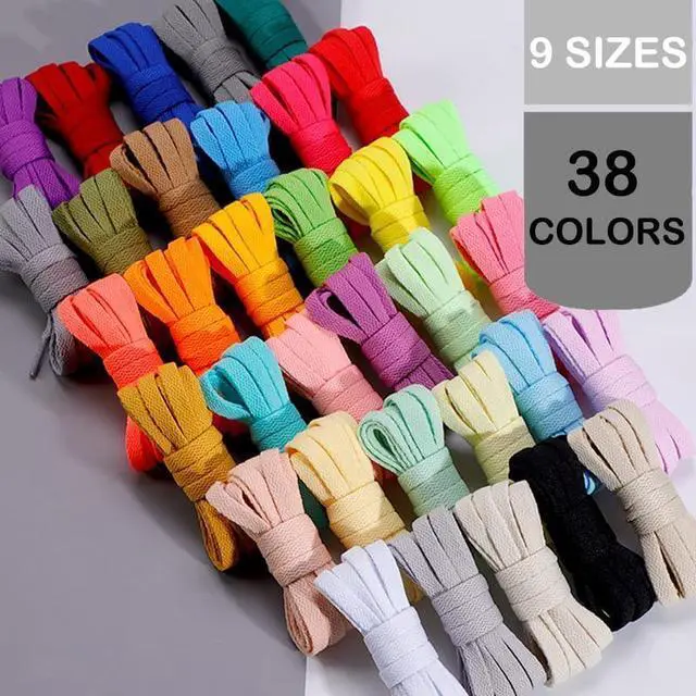 Alt view image 7 of 7 - 1/2 Pair Flat Shoe Laces for Sneakers, Shoelaces for Boot, Athletic Shoestrings