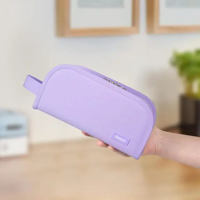 Alt view image 5 of 5 - Sooez Wide Opening Pencil Case, Large Capacity Pencil Pouch Organizer Aesthetic Pencil Bag for School Supplies Stationery, Marker Pouch Makeup Bag Organizer