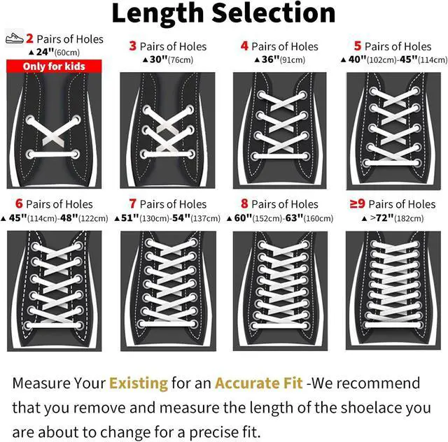 Alt view image 4 of 7 - Handshop Flat Shoelaces 5/16", 31 Colors in 36"-72" Shoe Laces For Sneakers | Replacements Shoe Laces For Sneakers and Athletic Shoes Strings