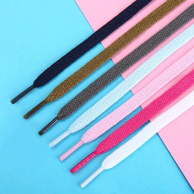 Alt view image 5 of 7 - Handshop Flat Shoelaces 5/16", 31 Colors in 36"-72" Shoe Laces For Sneakers | Replacements Shoe Laces For Sneakers and Athletic Shoes Strings