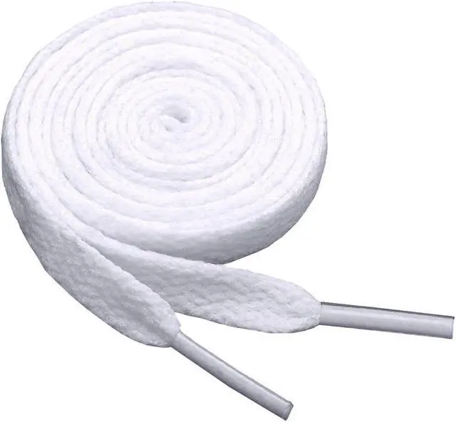 Alt view image 2 of 7 - 47" Solid Color Flat Shoelaces for Sneakers Hiking Boots Running Shoes