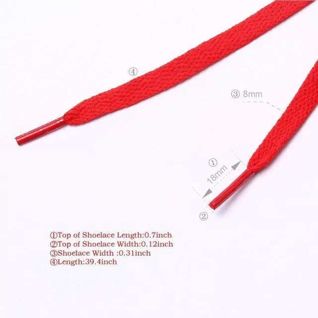 Alt view image 4 of 7 - 47" Solid Color Flat Shoelaces for Sneakers Hiking Boots Running Shoes
