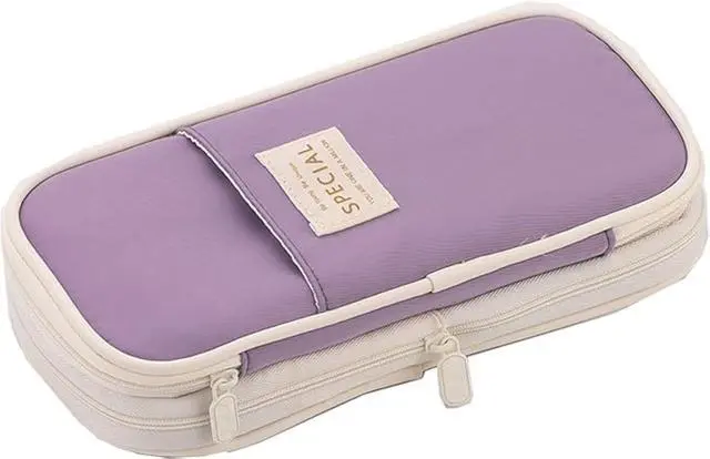 Main image of Arnuixty Large Storage Pencil Case Pen Bag with Zipper Big Capacity Pouch Organizer for Office Travel Holder Box