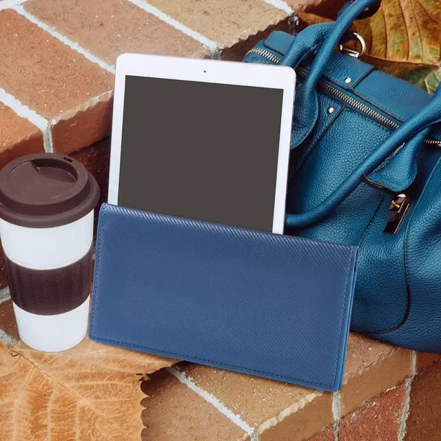 Alt view image 7 of 7 - CoBak Checkbook Cover for Women & Men - PU Leather Case with RFID Blocking | Classic Design Check Book Holder for Personal and Business