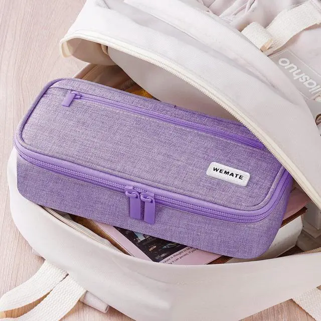 Alt view image 7 of 7 - WEMATE Pencil Case, Large Storage Organizer, Makeup Bag, Teacher Must - have, Big Pencil Pouch, Marker Case for College