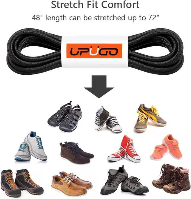 Alt view image 3 of 7 - UpUGo Elastic Shoe Laces, No Tie Shoe Laces for All Ages, One Size Fit All | Comfortable for Men, Women, Seniors