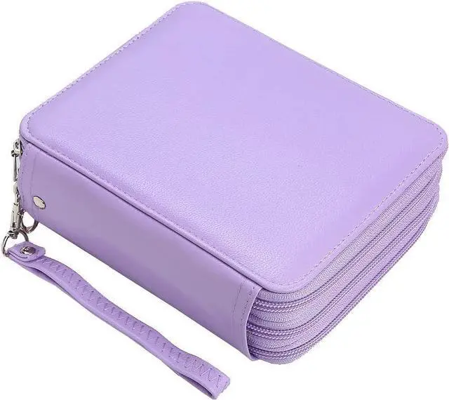 Main image of 72 Slots Pencil Case Organizer w/Removal Handle Strap | 3-Layer Zipped Pencils Box Large for Colored Pencils Watercolor Pencils for Office and Travel for Artist