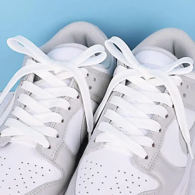 Alt view image 2 of 7 - Booyckiy 2 Pairs 2/5" Flat Shoe Laces for Sneakers 31 Colors Shoelaces in 27"-72"