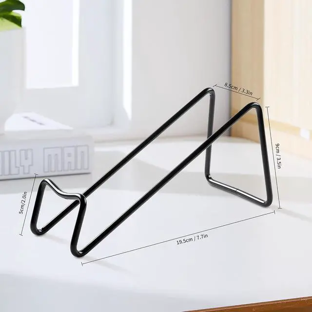 Alt view image 4 of 7 - TONLEA Countertop Wine Rack, 2 Pcs Wine Bottle Holder, Metal Small Wine Rack, Tabletop Wine Storage Stand for Cabinet, Pantry, Bar, Black