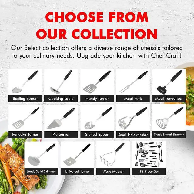 Alt view image 7 of 7 - Chef Craft Select Meat Cooking Fork, 13 inch, Stainless Steel
