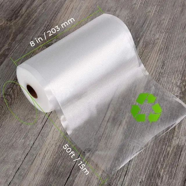 Alt view image 5 of 7 - Kitchen Essentials, Vacuum Sealer Bags Rolls, 8in x 20ft, 2 Pack | Commercial Grade, BPA Free, Customized Size, Sous Vide Cooking, Puncture Prevention, Kitchen Gadgets