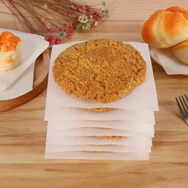 Alt view image 6 of 7 - YQL 5.5x5.5 Inch Square Patty Paper, 300 Count Burger Separator Sheets | Nonstick Burger Press Paper for Patty Separation, Freezer Storage, Baking, Caramel Candy Wrappers and Food Preparation