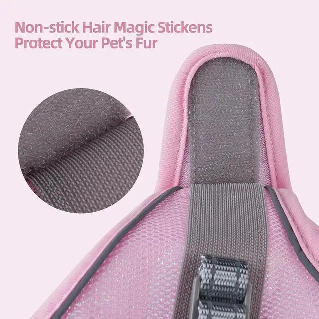 Alt view image 5 of 7 - Sparkly Dog Harness Small Sized and Leash Set for Small Dogs Cats,Pink XXS Puppy Harness, Step in Soft Dog Reflective Vest, Breathable Mesh Pet Harness. (Pink, XXS)