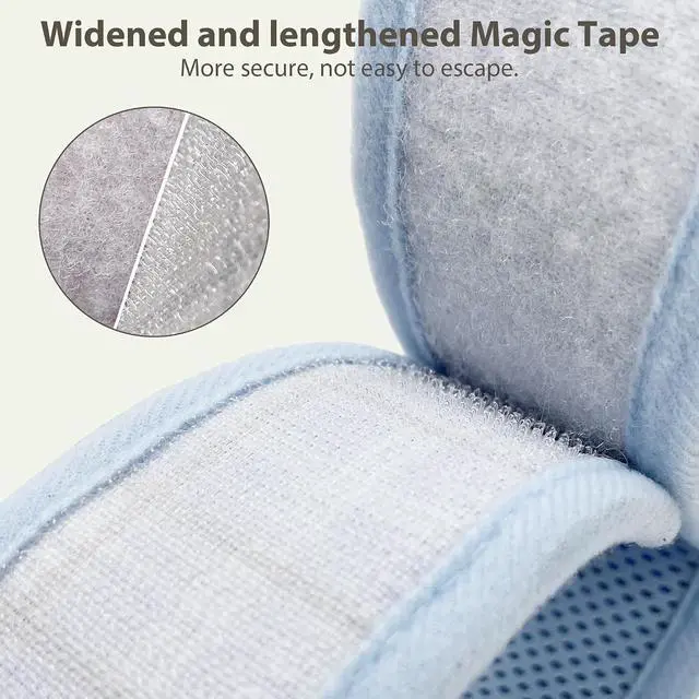 Alt view image 3 of 7 - AIITLE Adjustable Soft Harness with Leash for Rabbits, Blue S | Magic Tape Design, Lightweight Plaid Pattern Mesh Padding, No Choke No Pull for Puppy Cat Squirrel Ferret, Outdoor Walking
