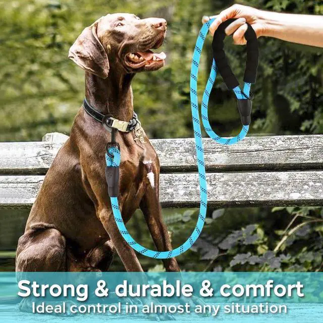 Alt view image 2 of 7 - COOYOO Dog Leash 5/6 FT with Comfortable Padded Handle and Highly Reflective Threads for Small Medium and Large Dogs